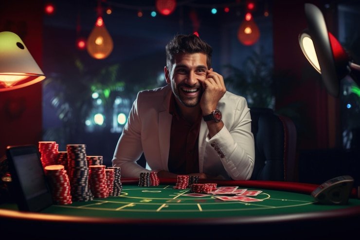 Tampilan meja Teen Patti dengan multi-kamera HD Tampilan meja Teen Patti dengan multi-kamera HD
