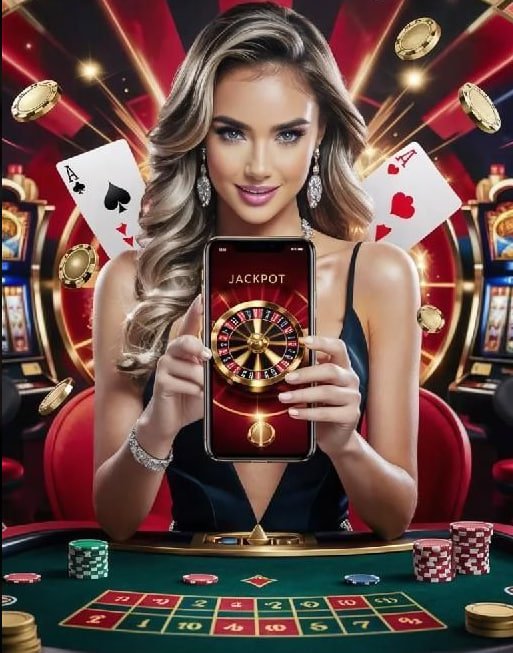 Ruang poker ultrajp dengan lima meja Hot Pot aktif dan dealer siap melayani